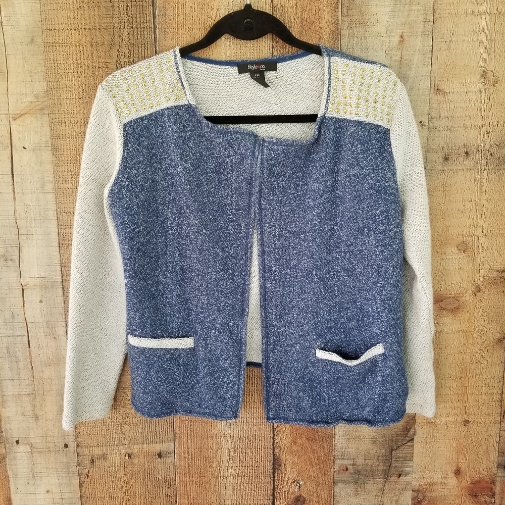 Style & Co. Gold Studded Cardigan